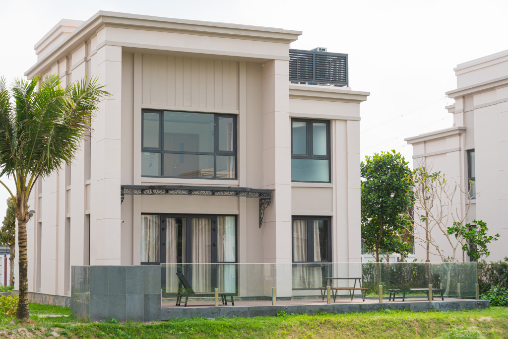 Các căn biệt thự được thiết kế như những “ốc đảo” vừa mang đến không gian thoáng đãng, vừa đảm bảo sự riêng tư, biệt lập
