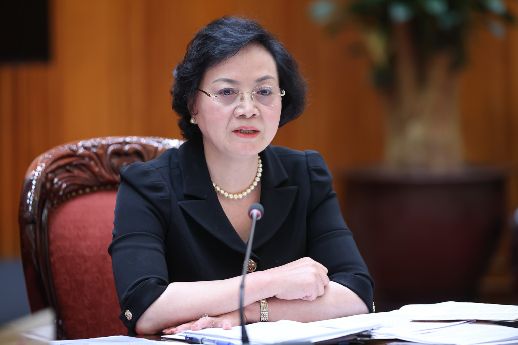 Bí thư Trung ương Đảng, Phó Thủ tướng Chính phủ Phạm Thị Thanh Trà phát biểu tại cuộc làm việc (Ảnh: VGP/Nhật Bắc)