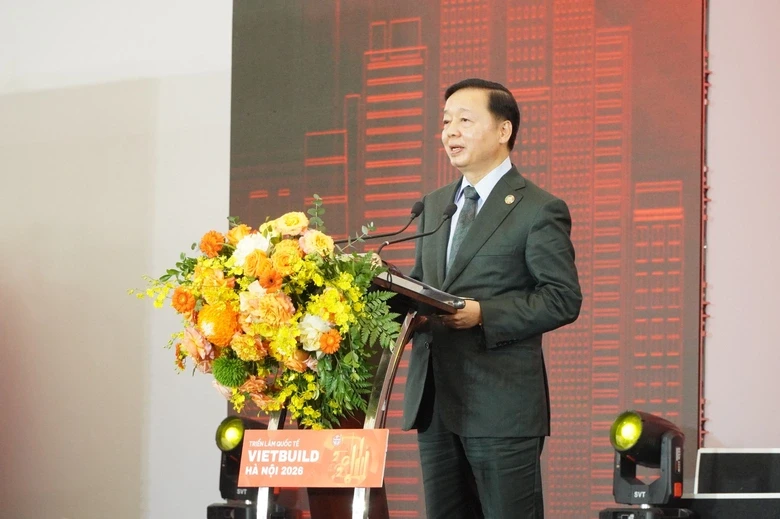 Phó thủ tướng Chính phủ Trần Hồng Hà phát biểu tại triển lãm (Ảnh: BTC)