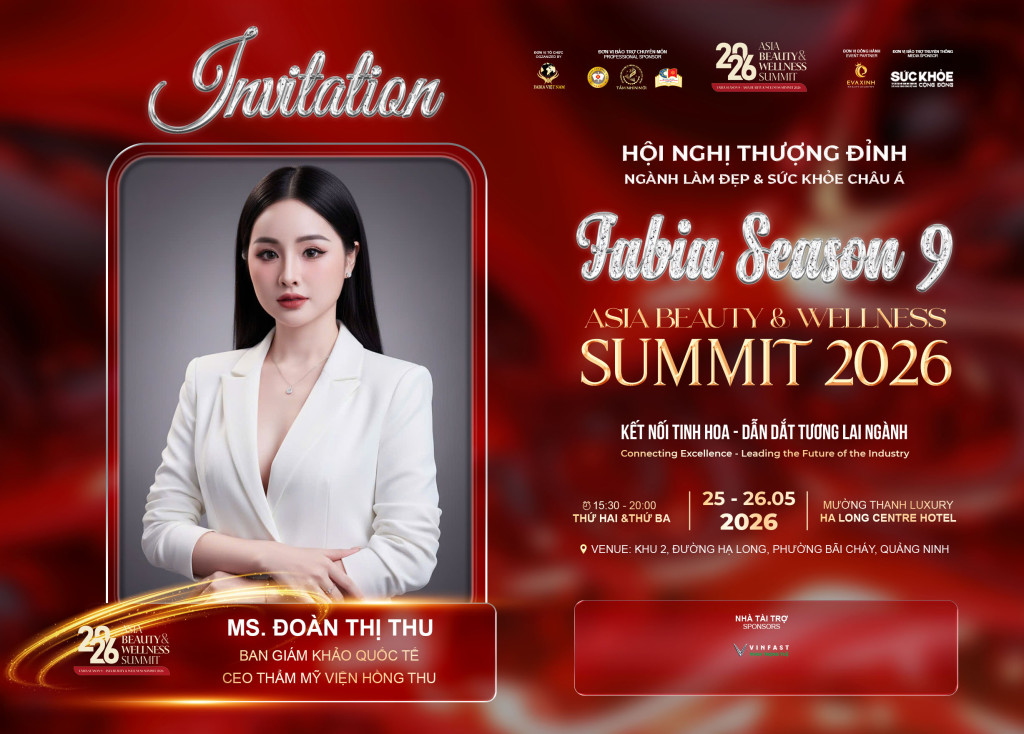 Đoàn Thu đảm nhiệm vai trò Ban Giám khảo Quốc tế tại Hội nghị Thượng đỉnh Ngành Làm đẹp & Sức khỏe Châu Á lần thứ 9 (Ảnh: TL)