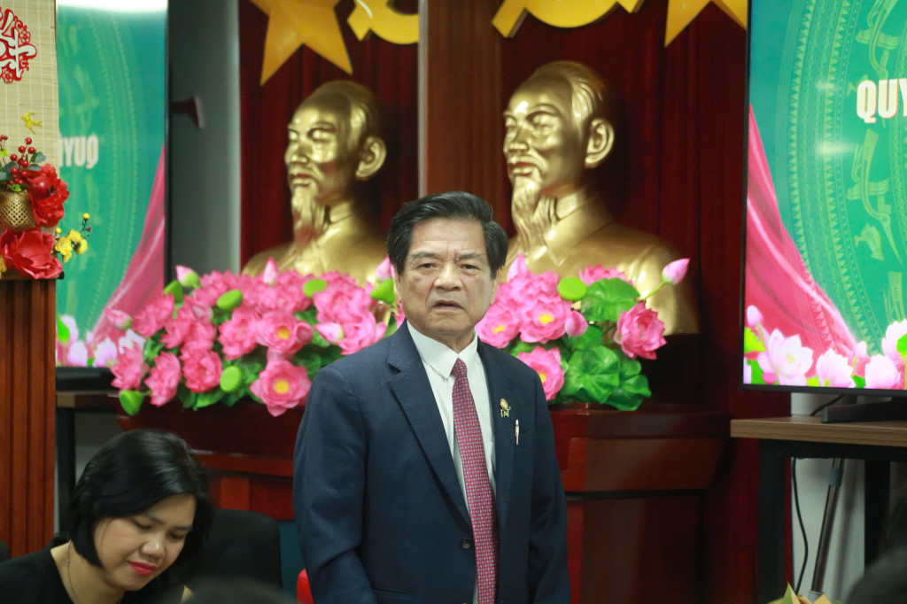 TS. Lê Ngọc Dũng – Chủ tịch Hội Mỹ nghệ Kim hoàn Đá quý Việt Nam phát biểu chỉ đạo tại lễ công bố