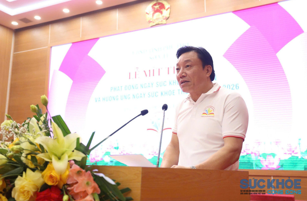 GS. Nguyễn Huy Ngọc – Tỉnh ủy viên, Phó Chủ tịch UBND tỉnh phát biểu tại buổi lễ mít tinh (ảnh: ĐT)