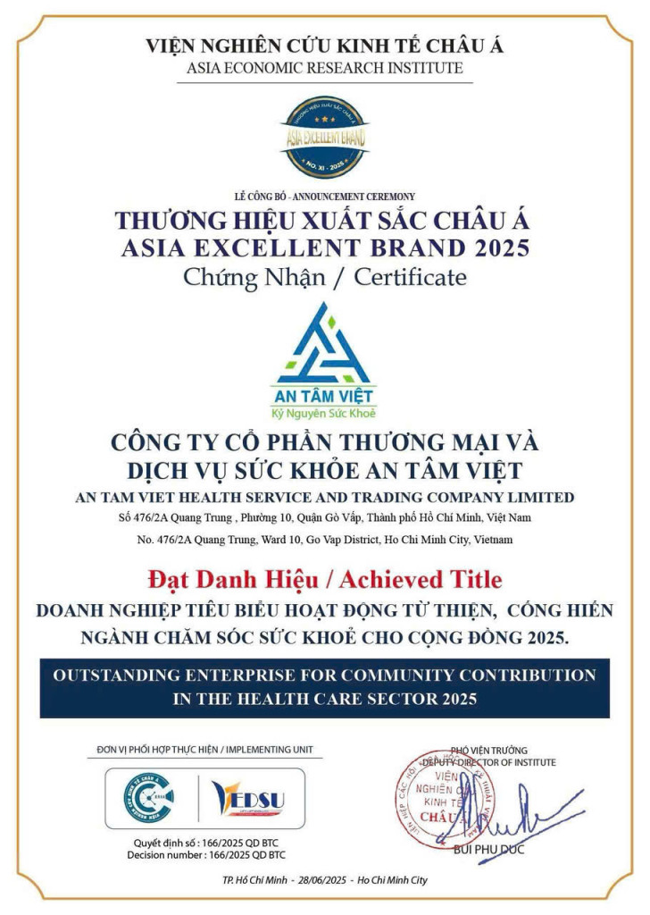 Trong thời gian qua, Công ty cổ phần thương mại và dịch vụ sức khoẻ An Tâm Việt liên tiếp được ghi nhận vì những nỗ lực thiện nguyện cho cộng đồng (Ảnh: An Tâm Việt)