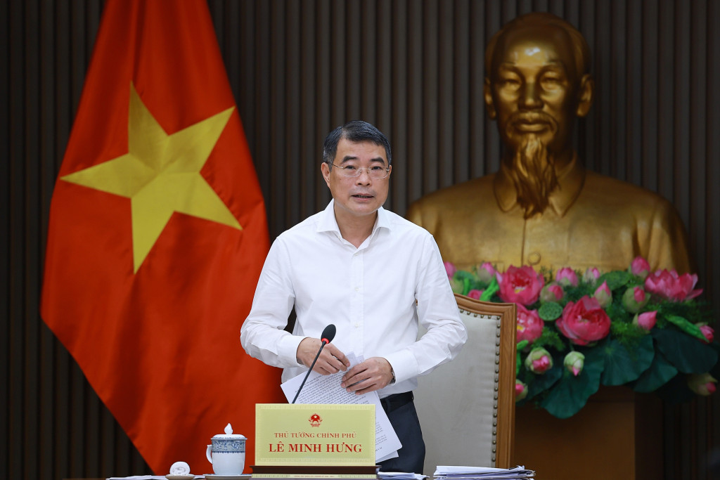 Thủ tướng Chính phủ Lê Minh Hưng nêu rõ, Chính phủ đang quyết liệt, tập trung chỉ đạo giải quyết dứt điểm những vấn đề, dự án tồn đọng kéo dài, quyết tâm xử lý, tháo gỡ những khó khăn, vướng mắc (Ảnh: VGP/Nhật Bắc)