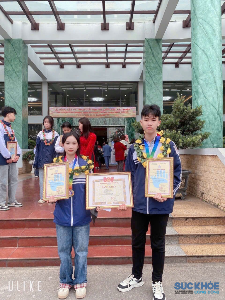 Học sinh Trường THCS Liên Hoa đoạt giải (ảnh: TL)