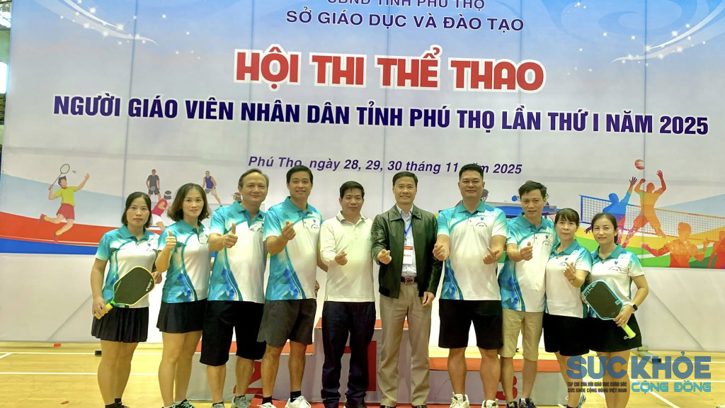 Giáo viên trường THPT Yên Lập tham gia hội thi thể tháo giáo viên nhân đân tỉnh Phú Thọ (ảnh:TL)