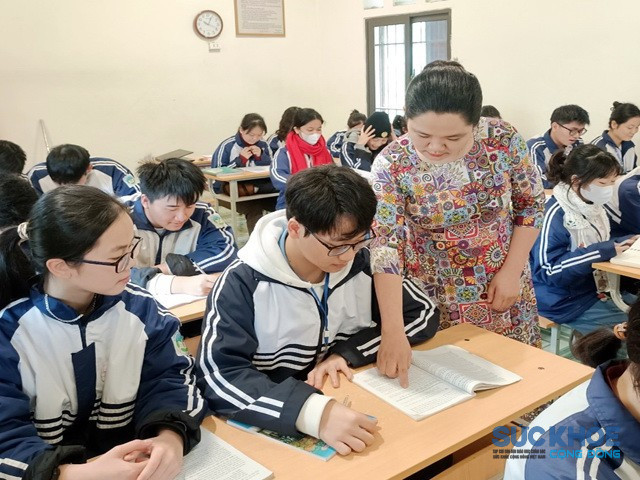 Giờ học của cô và trò trường THPT Yên Lập (ảnh:TL)