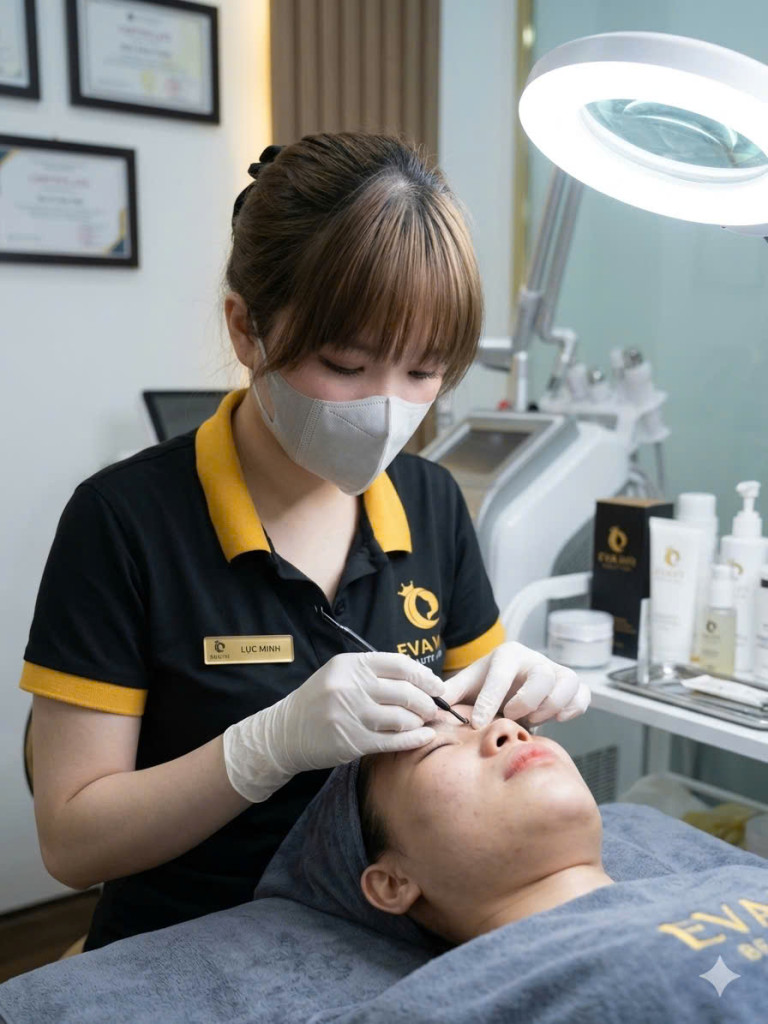Lục Thị Minh – chuyên viên chăm sóc da với nền tảng vững chắc từ thực tiễn (Ảnh: TL)