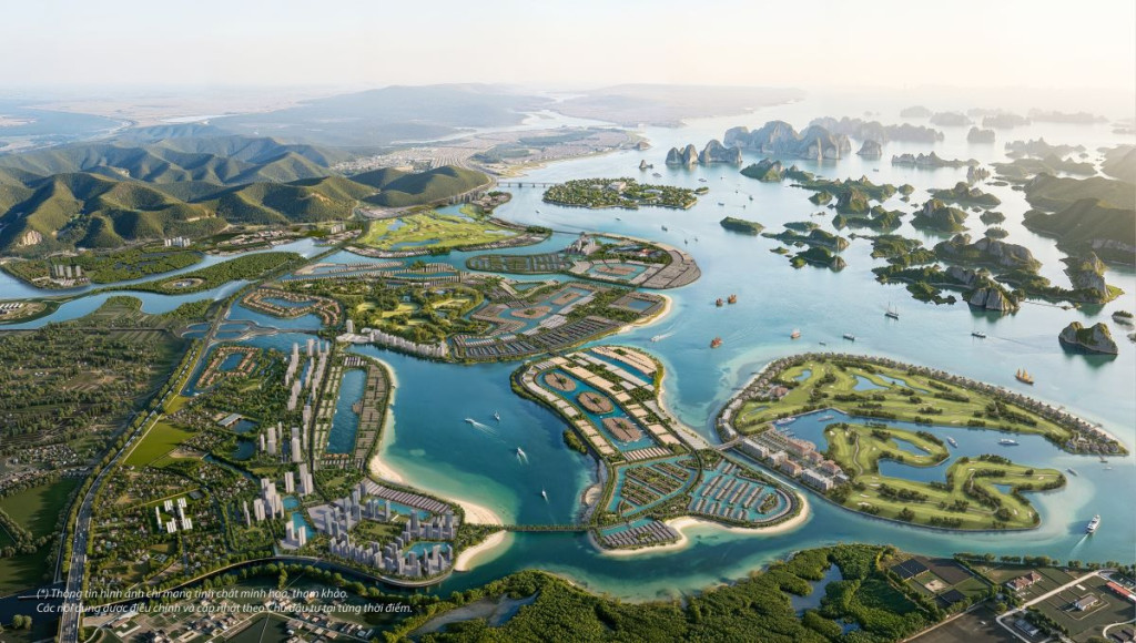 Hệ thống Lagoon 680 ha tại Vinhomes Global Gate Hạ Long sử dụng 100% nước biển tự nhiên và cát trắng 