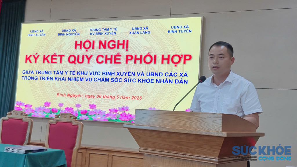 Đại diện UBND các xã, đồng chí Nguyễn Trọng Thành – Phó Chủ tịch UBND xã Bình Nguyên phát biểu bày tỏ sự đồng tình, nhất trí cao với nội dung Quy chế (ảnh:TL)