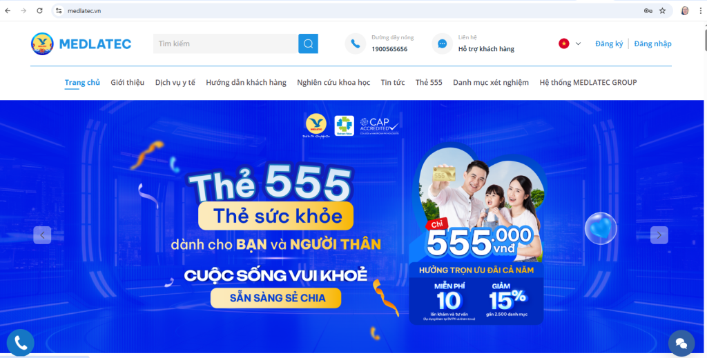 Hình ảnh fanpage của Bệnh viện có tích xanh