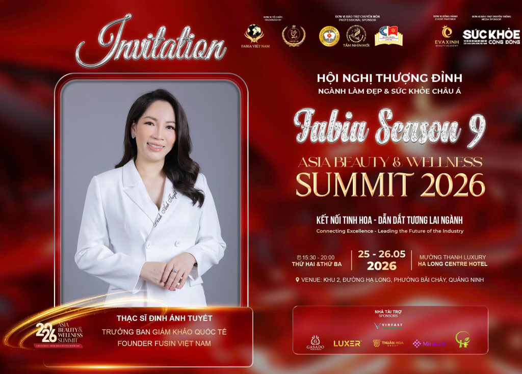 Thư mời FABIA Season 9 ghi nhận vai trò Trưởng ban Giám khảo quốc tế của Thạc sĩ Đinh Ánh Tuyết (Ảnh: BTC)
