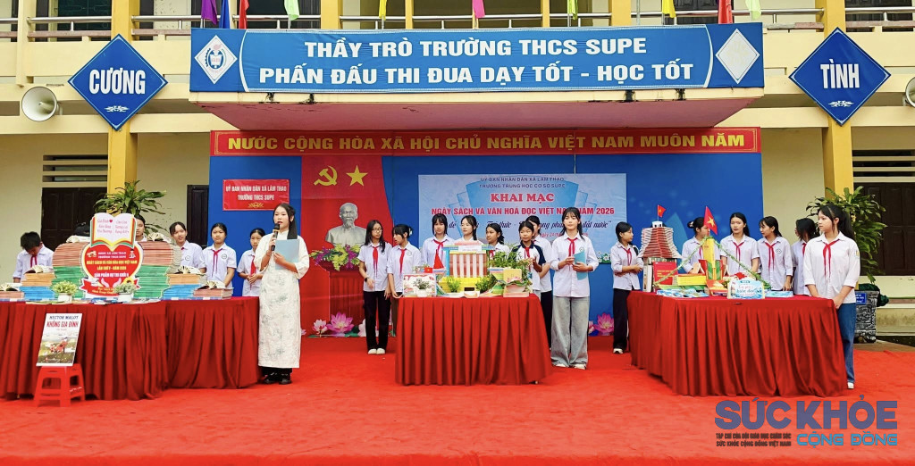 Khai mạc ngay đọc sách tại trường THCS Su Pe (ảnh: TL)