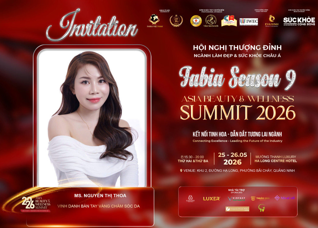 Ms. Nguyễn Thị Thoa tại FABIA Season 9 - Asia Beauty & Wellness Summit 2026 (Ảnh: BTC)