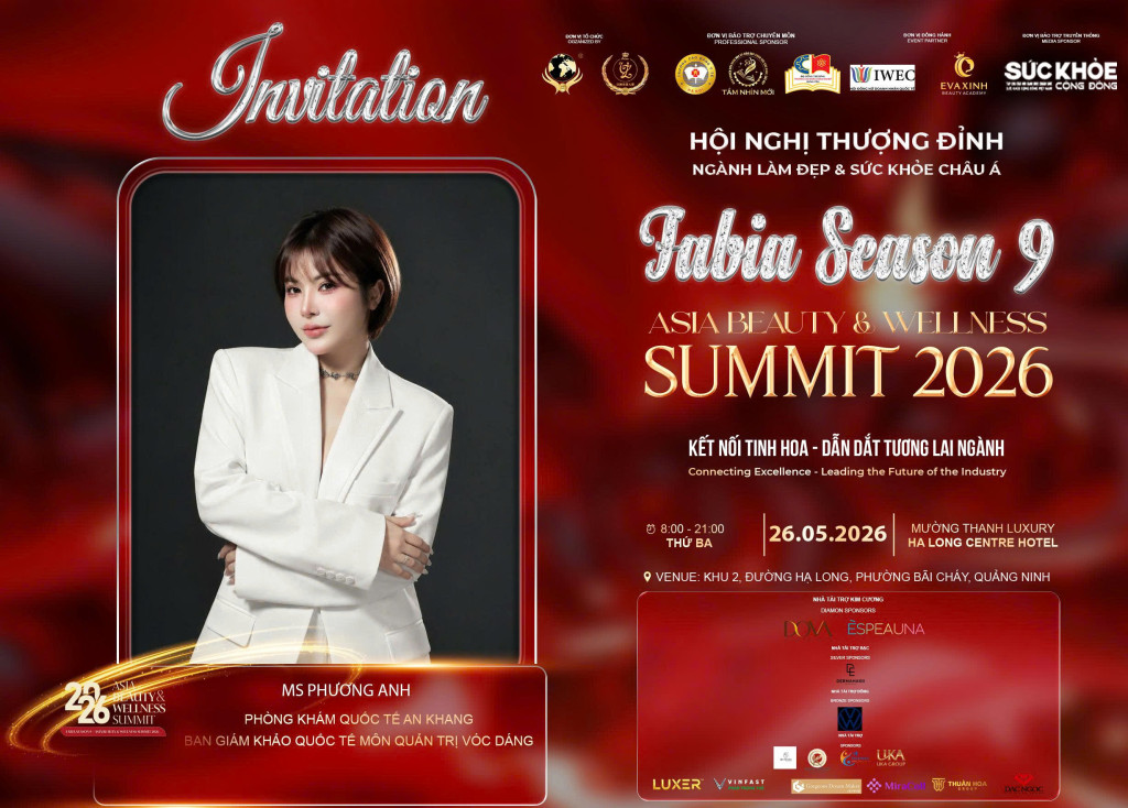 Ms. Phương Oanh vinh danh  tại FABIA Season 9 – Asia Beauty & Wellness Summit 2026 (Ảnh: BTC)