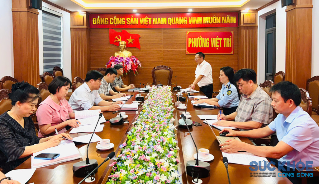 Làm việc với UBND Phường việt trì về công tác kiểm tra (ảnh:TL)