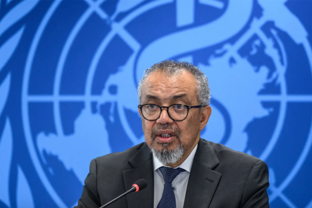 Tổng Giám đốc Tổ chức Y tế thế giới (WHO) Tedros Adhanom Ghebreyesus cho biết ông “vô cùng lo ngại về quy mô và tốc độ” lây lan của dịch bệnh Ebola hiện tại (Ảnh: AFP)