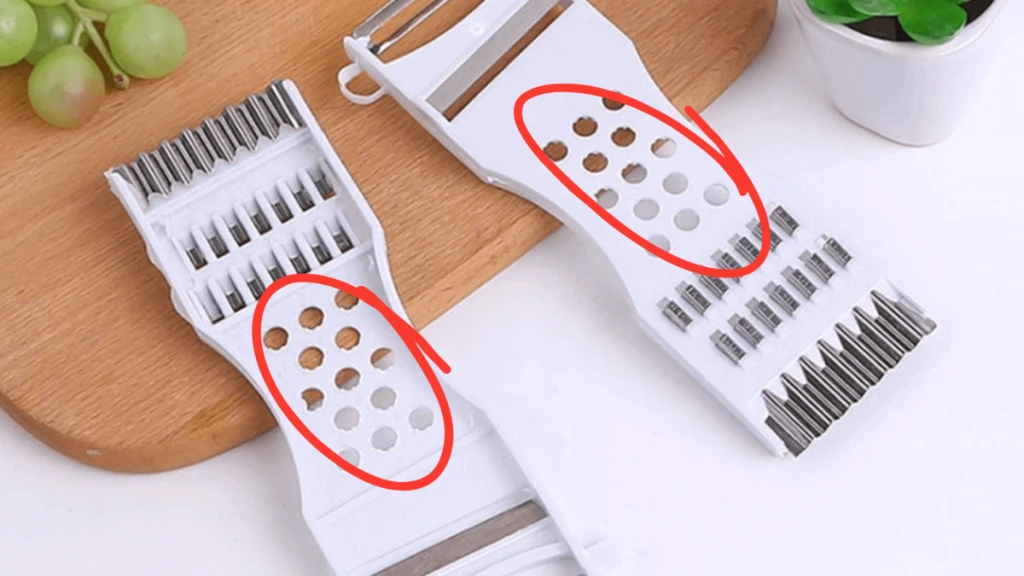 Dùng lỗ tròn hỗ trợ bào mịn thức ăn cho trẻ (Ảnh: Sưu tầm)