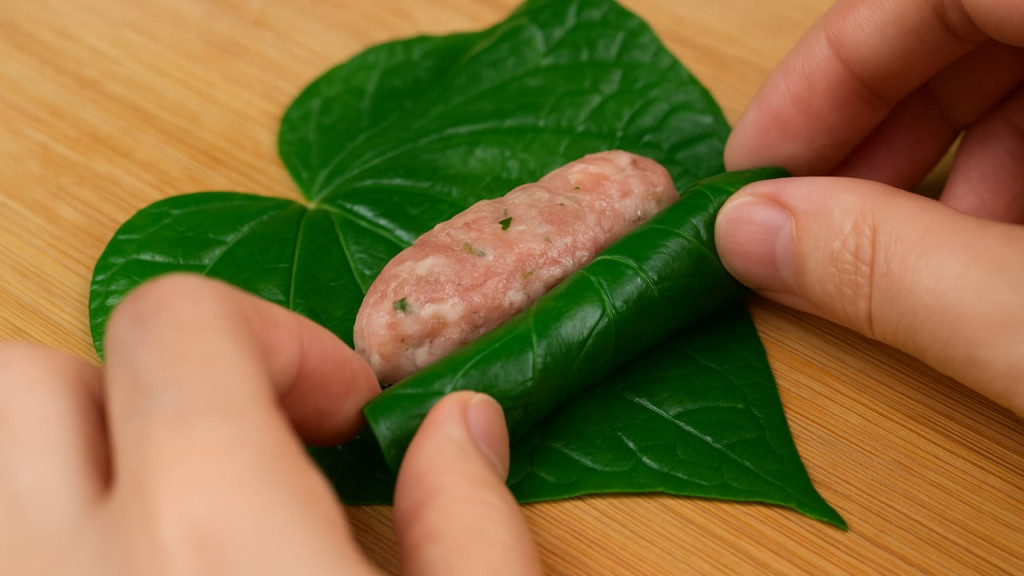 Cuốn mặt lá hướng lên trên (Ảnh: Sưu tầm)