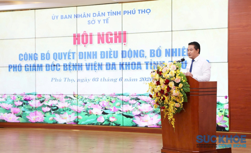 Phát biểu tại hội nghị, BSCKII Lê Đình Thanh Sơn nhấn mạnh việc bổ nhiệm lần này là sự ghi nhận đối với quá trình phấn đấu, rèn luyện và những đóng góp tích cực của BSCKII Lê Công Bình trong thời gian qua (ảnh: ĐT)