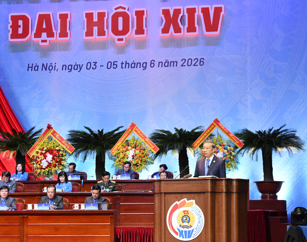 Tổng Bí thư, Chủ tịch nước Tô Lâm phát biểu chỉ đạo tại Đại hội (Ảnh: Lâm Hiển)