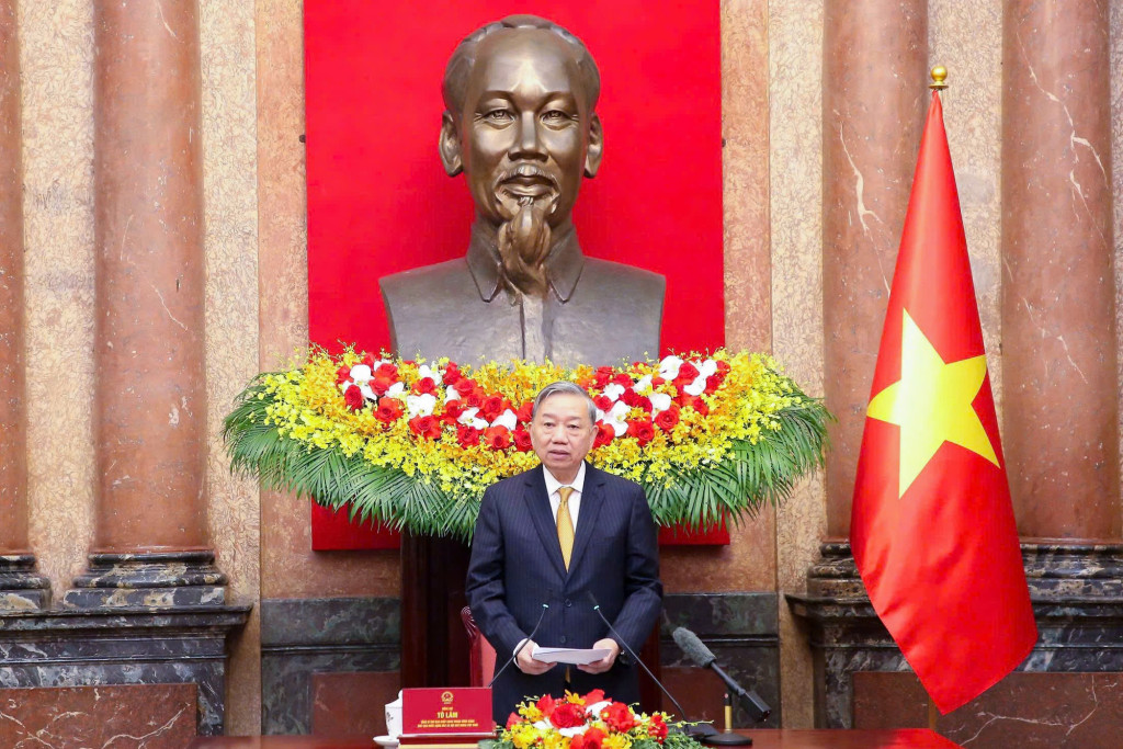 Tổng Bí thư, Chủ tịch nước Tô Lâm phát biểu tại buổi gặp mặt 85 người cao tuổi toàn quốc trong các phòng trào thi đua yêu nước giai đoạn 2021-2026