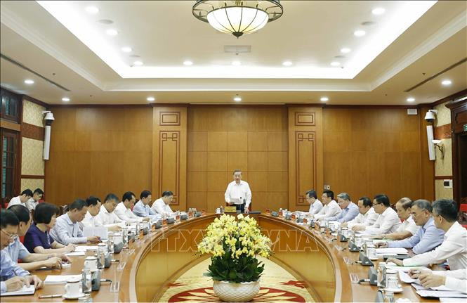 Tổng Bí thư, Chủ tịch nước khẳng định, bảo vệ môi trường và thích ứng với biến đổi khí hậu là một trong những trụ cột của mô hình phát triển mới mà Đại hội XIV của Đảng đã xác định (Ảnh: Thống Nhất/TTXVN)