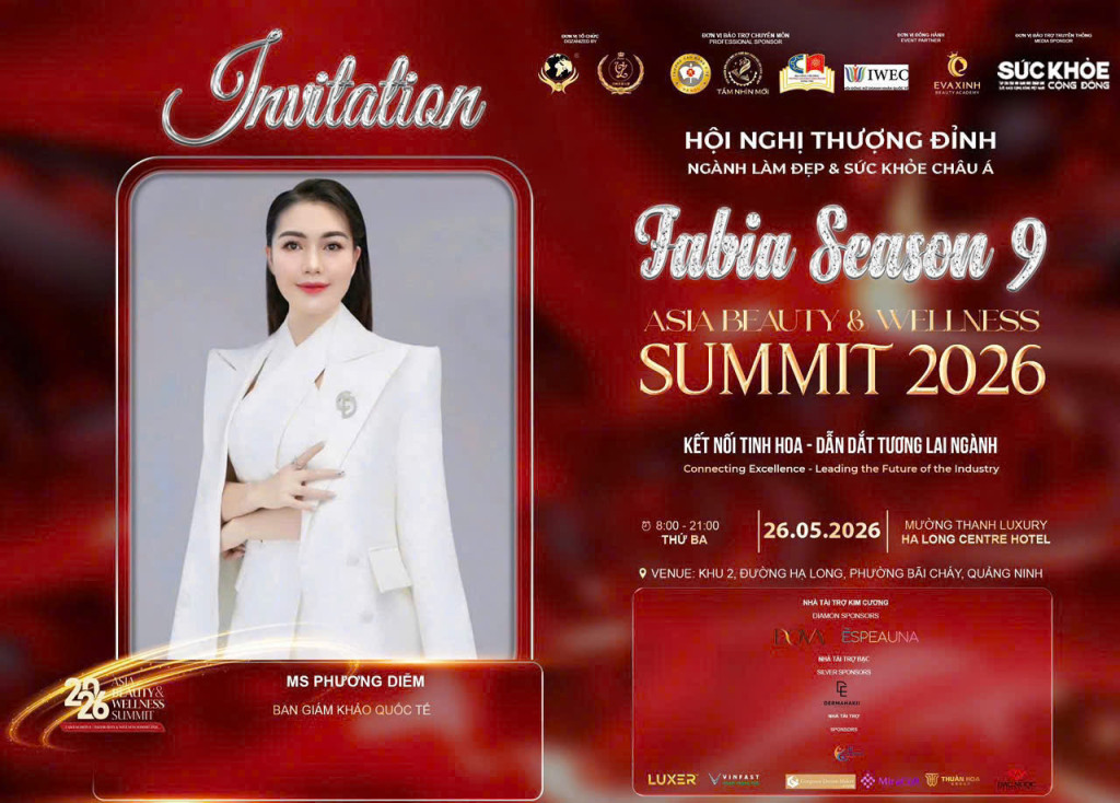 Vinh danh Ms. Phương Diễm với vai trò Ban Giám khảo Quốc tế tại FABIA Season 9 (Ảnh: BTC)