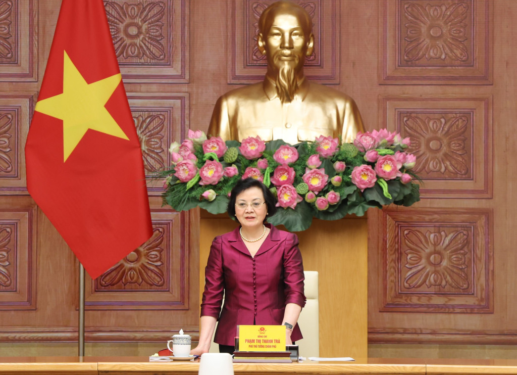 Phó Thủ tướng Phạm Thị Thanh Trà phát biểu tại Hội nghị (Ảnh: VGP/Thu Giang)