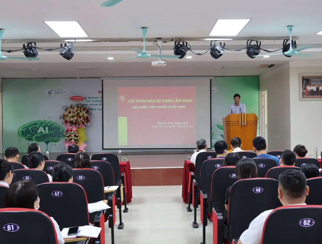 Sinh hoạt khoa học chuyên ngành Huyết học – Truyền máu tại Trung tâm Y tế khu vực Thanh Ba (ảnh: TL)