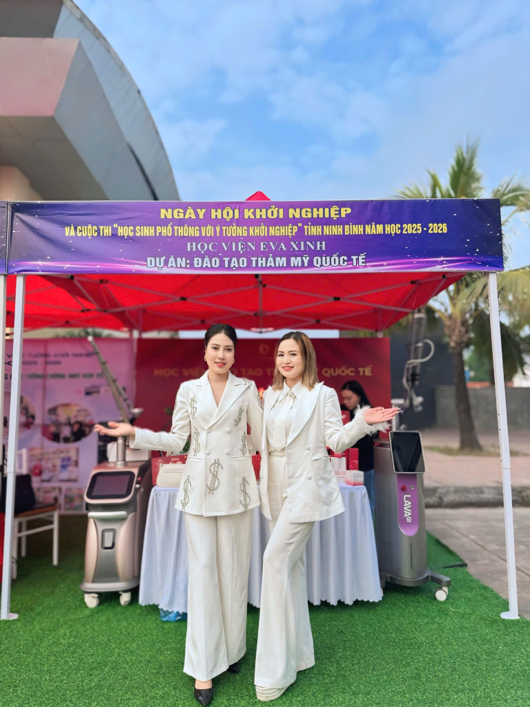 Học viện Evaxinh góp mặt tại Ngày hội Khởi nghiệp dành cho học sinh phổ thông tỉnh Ninh Bình năm học 2025–2026 (Ảnh: BTC)
