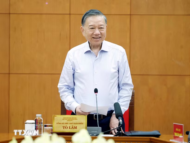 Tổng Bí thư, Chủ tịch nước Tô Lâm phát biểu (Ảnh: TTXVN)