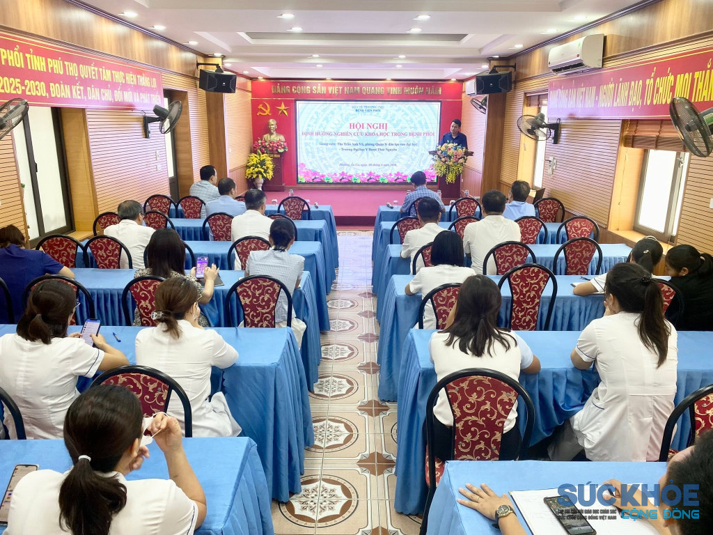 Toàn cảnh hội nghị định hướng nghiên cứu khoa học trong điều trị bệnh phổi (ảnh: TL)