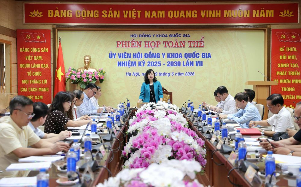 Quang cảnh cuộc họp tại điểm cầu Bộ Y tế (Ảnh: Bộ Y tế)