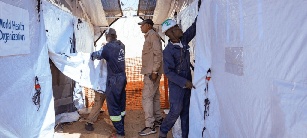 Các cơ sở ứng phó với dịch Ebola được thiết lập tại một nhà tù ở miền đông Cộng hòa Dân chủ Congo (Ảnh: WHO)