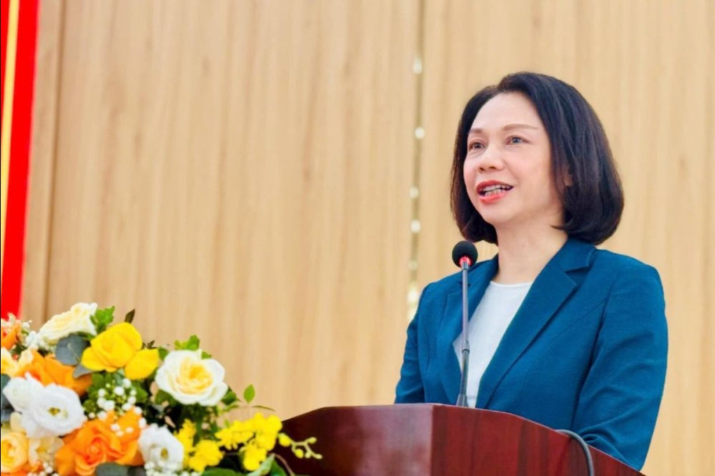 Phó Chủ tịch UBND thành phố Hà Nội Vũ Thu Hà phát biểu chỉ đạo tại hội nghị (Ảnh: Mai Hoa)