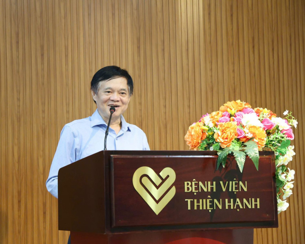 ThS BS Phạm Phú Cường - Phó Giám đốc Bệnh viện đa khoa Thiện Hạnh phát biểu khai mạc Chương trình. (Ảnh: BV Thiện Hạnh)