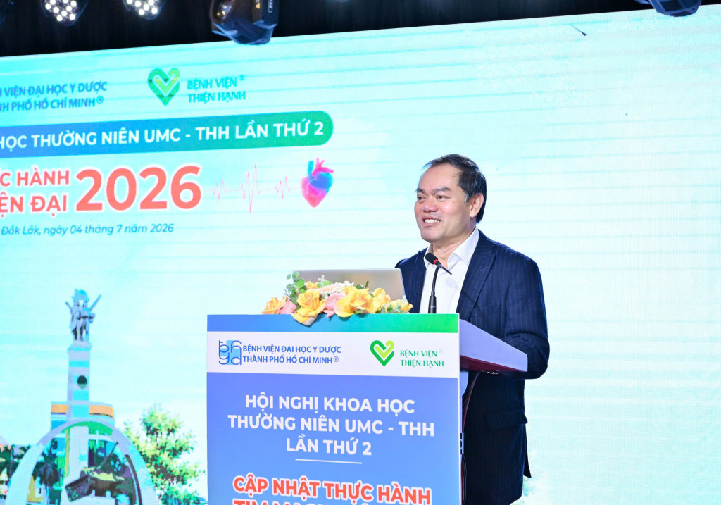 TS.BS Nguyễn Hữu Vũ Quang – Phó Giám đốc Sở Y tế Đắk Lắk đánh giá cao những đóng góp của Bệnh viện Thiện Hạnh cho ngành Y tế khu vực (Ảnh: Nguyễn Tuấn)