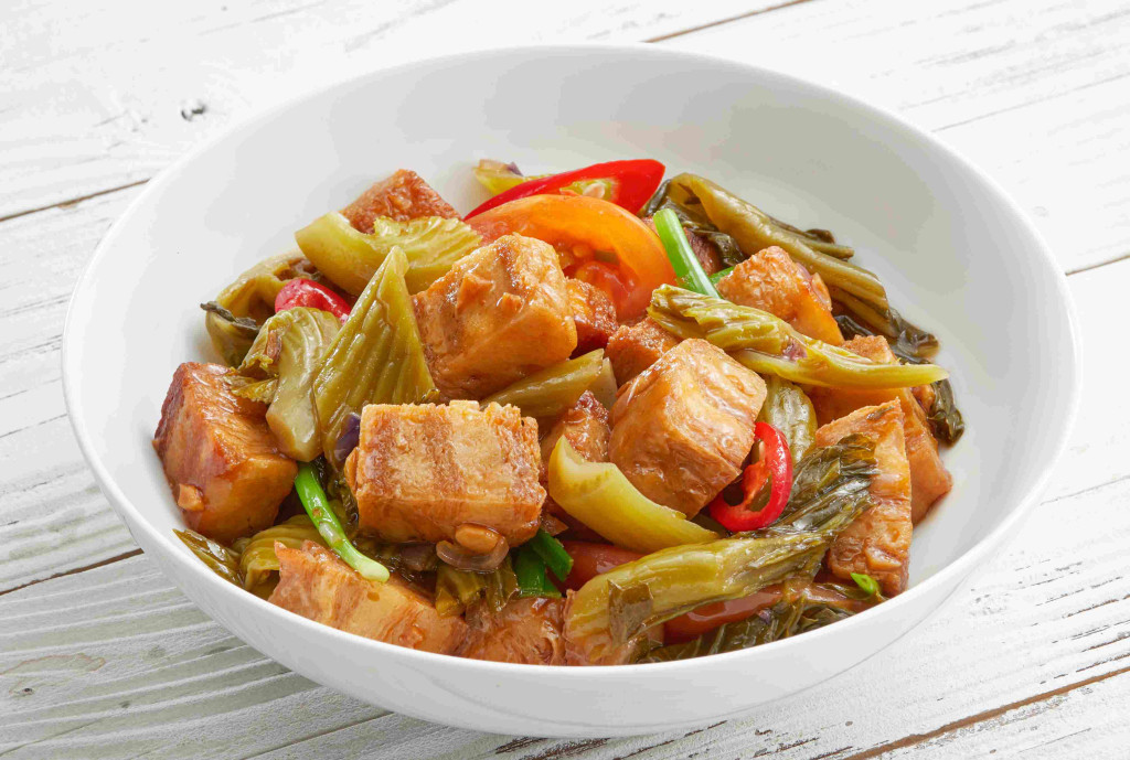 Thịt ba rọi xào cải chua (Ảnh: Sưu tầm)