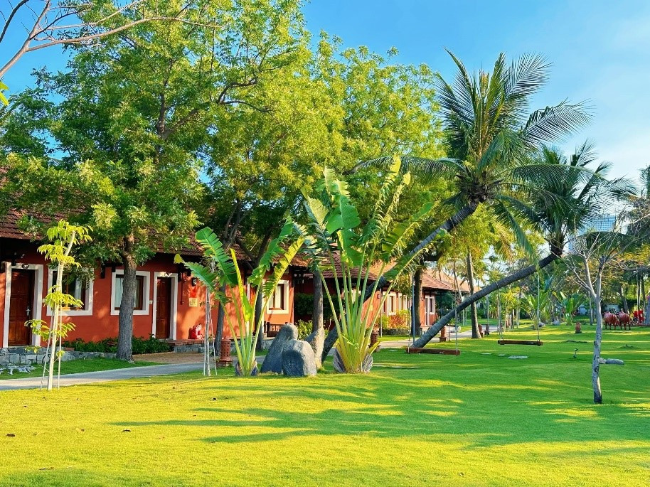 Bên cạnh công viên nước, TTC Resort - Ninh Thuận còn sở hữu không gian xanh mát hiếm có