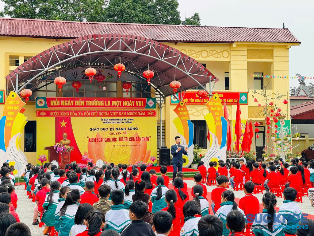 Hoạt động trải nghiệm học sinh Trường tiểu học Hy Cương (ảnh: TL)