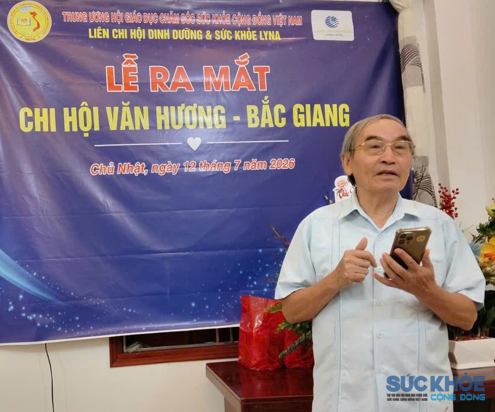 Đại tá Tạ Quang Vinh - Tổng Thư ký Hội GDCSSKCĐ Việt Nam phát biểu chỉ đạo tại sự kiện (Ảnh: PV)
