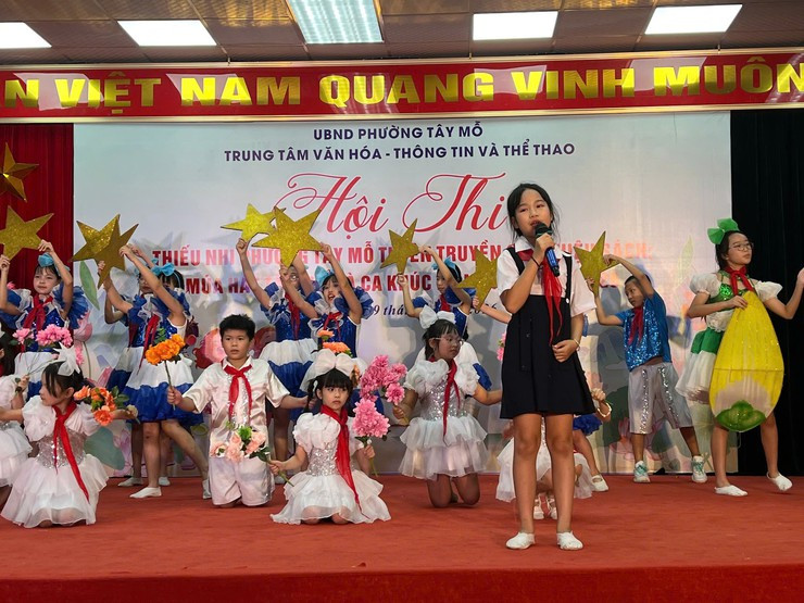 Đây là sân chơi để các em giao lưu, học hỏi và phát huy năng khiếu, hội thi, góp phần thực hiện hiệu quả phong trào xây dựng văn hóa đọc, xây dựng xã hội học tập (Ảnh: Phường Tây Mỗ)