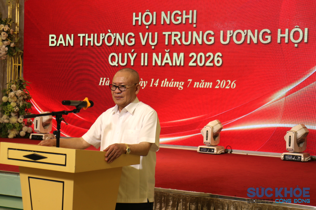Ông Nguyễn Mạnh Thản - Phó Chủ tịch Hội chia sẻ tại hội nghị (Ảnh: PV)
