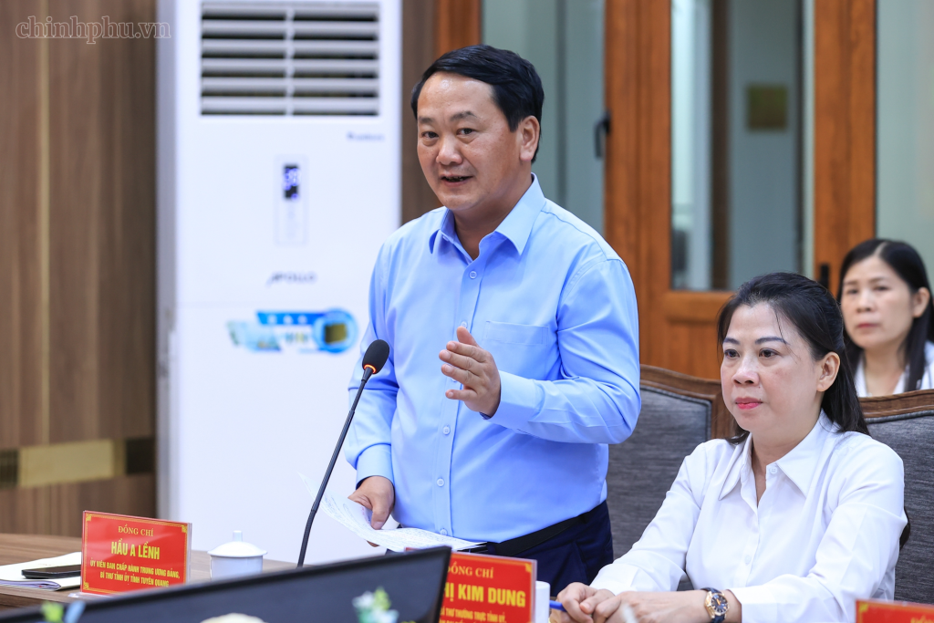Bí thư Tỉnh ủy Tuyên Quang Hầu A Lềnh cho biết Ban Chỉ đạo phòng chống tham nhũng, lãng phí, tiêu cực của tỉnh đã đưa vụ việc vào diện theo dõi, chỉ đạo (Ảnh: VGP/Nhật Bắc)