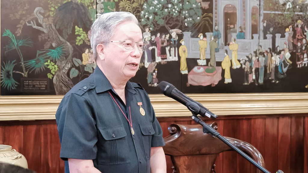 Ông Nguyễn Hồng Quân - nguyên Uỷ viên Trung ương Đảng, nguyên Bộ trưởng Bộ Xây dựng, Chủ tịch Hội Giáo dục chăm sóc sức khoẻ cộng đồng Việt Nam (Ảnh: Trần Tiến)