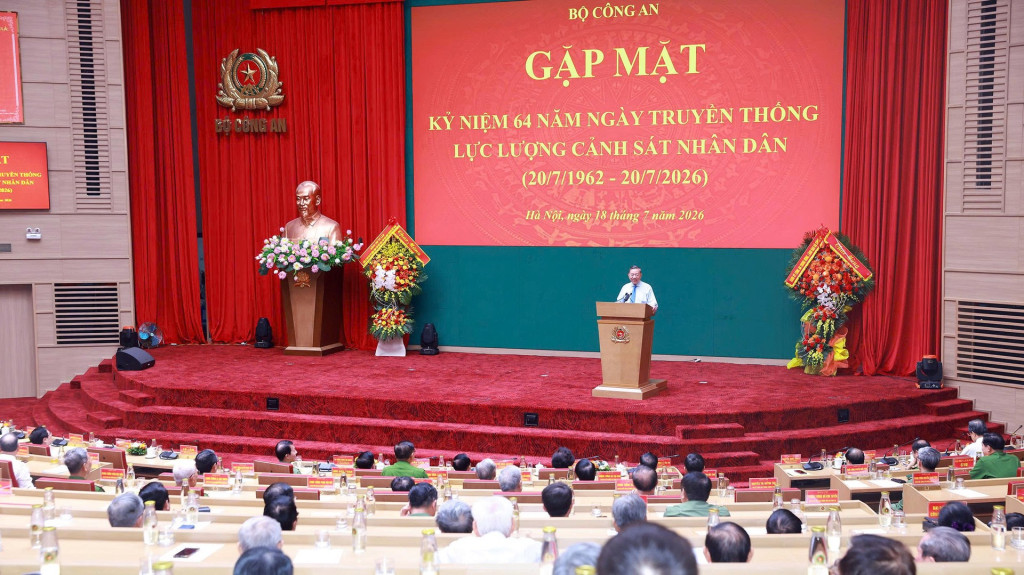 Quang cảnh buổi gặp mặt (Ảnh: Bộ Công an)