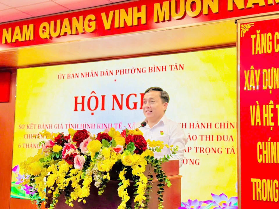 Ông Nguyễn Văn Sử - Chủ tịch UBND phường Bình Tân.