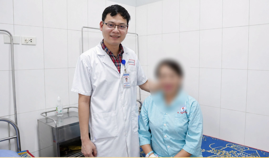 Bệnh nhân đã hồi phục sau phẫu thuật (Ảnh: Bệnh viện Đa khoa tỉnh Quảng Trị)