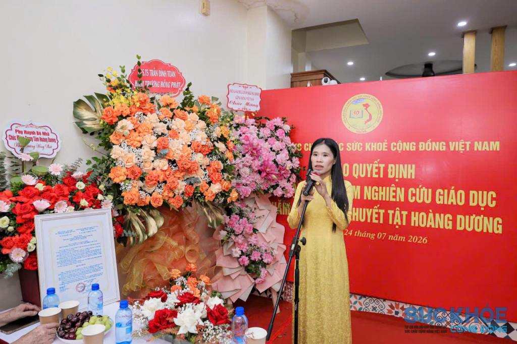 Bà Doãn Thị Lâm – Đồng sáng lập Trung tâm Hoàng Dương chia sẻ xúc động về sứ mệnh lan tỏa giá trị nhân văn và đồng hành cùng các gia đình có trẻ đặc biệt (Ảnh: PV)